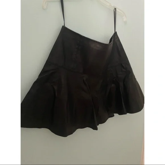 Free People Faux Leather Mini Skirt - Picture 4 of 5